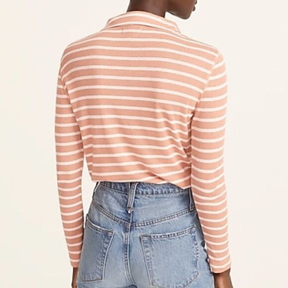 NWT J.Crew Ribbed Polo T-Shirt - Picture 4 of 8